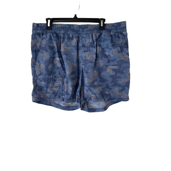 Columbia Men's Size 1X Blue Camo Swimming‎ Swim Shorts - Picture 1 of 9